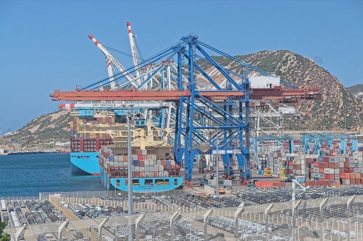 The container ship Maersk Congo calling at Tanger Med